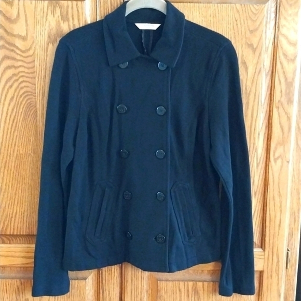 Liz‎ Claiborne New York Vintage Double Breasted Blazer Jacket Black Size Medium